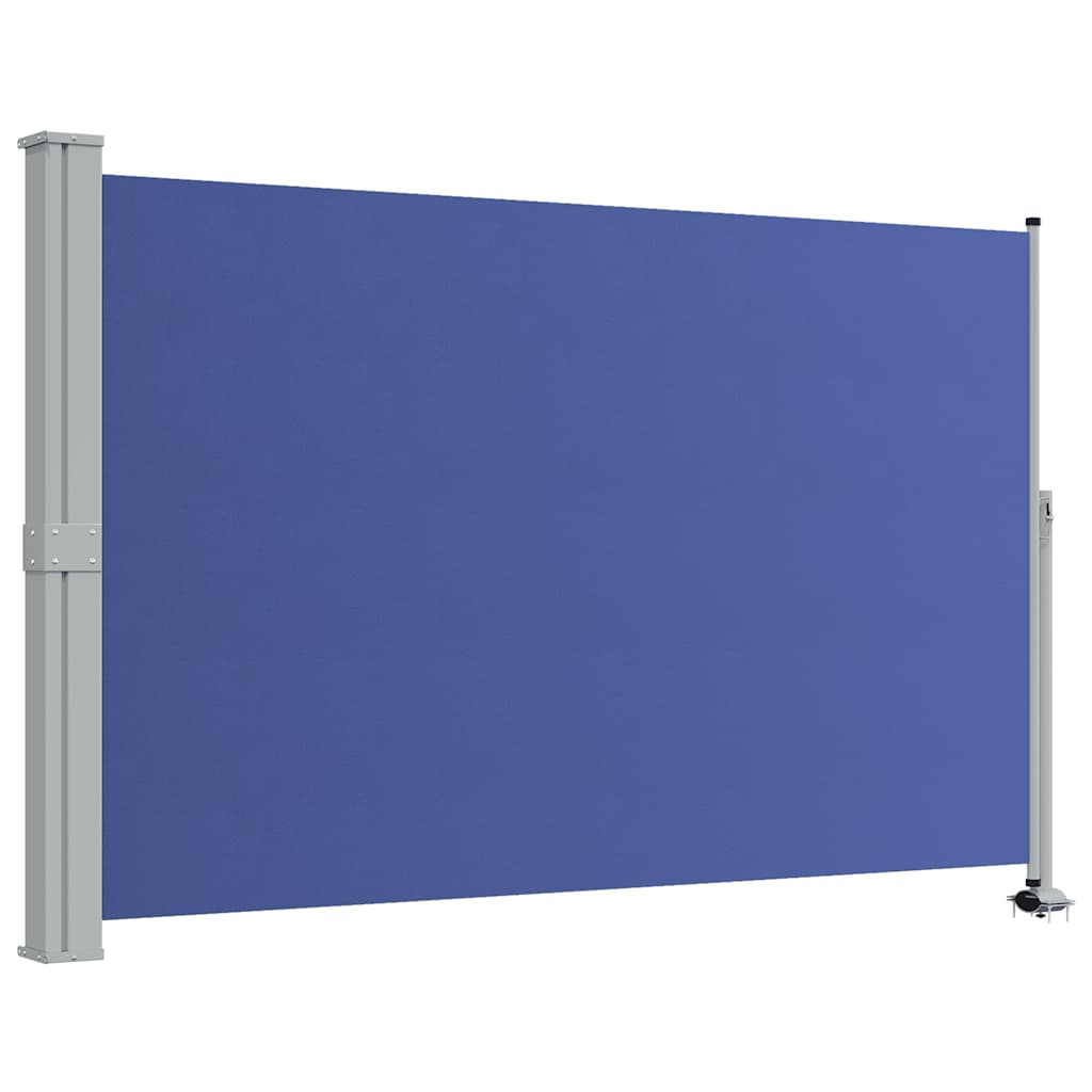 vidaXL Wysuwana markiza boczna na taras, 160 x 300 cm, niebieska