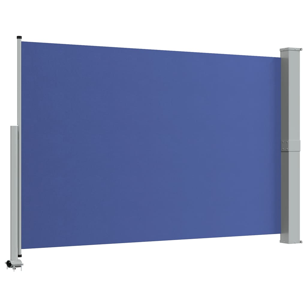 vidaXL Wysuwana markiza boczna na taras, 160 x 300 cm, niebieska