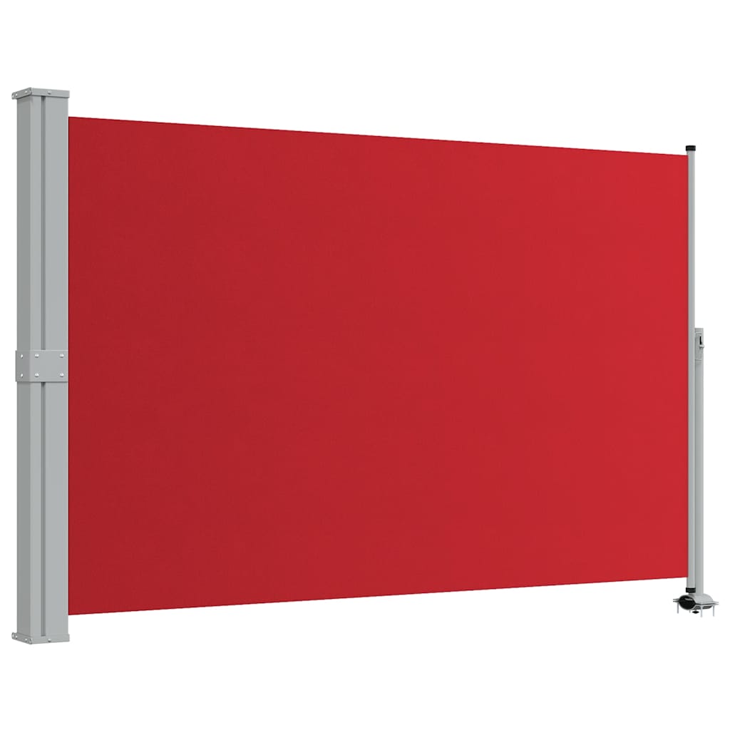 vidaXL Wysuwana markiza boczna na taras, 160 x 300 cm, czerwona