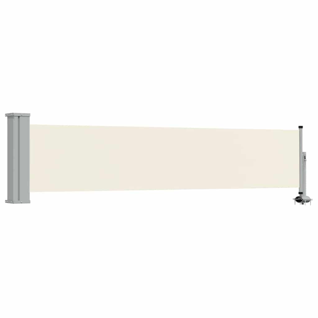 vidaXL Wysuwana markiza boczna na taras, 60 x 300 cm, kremowa