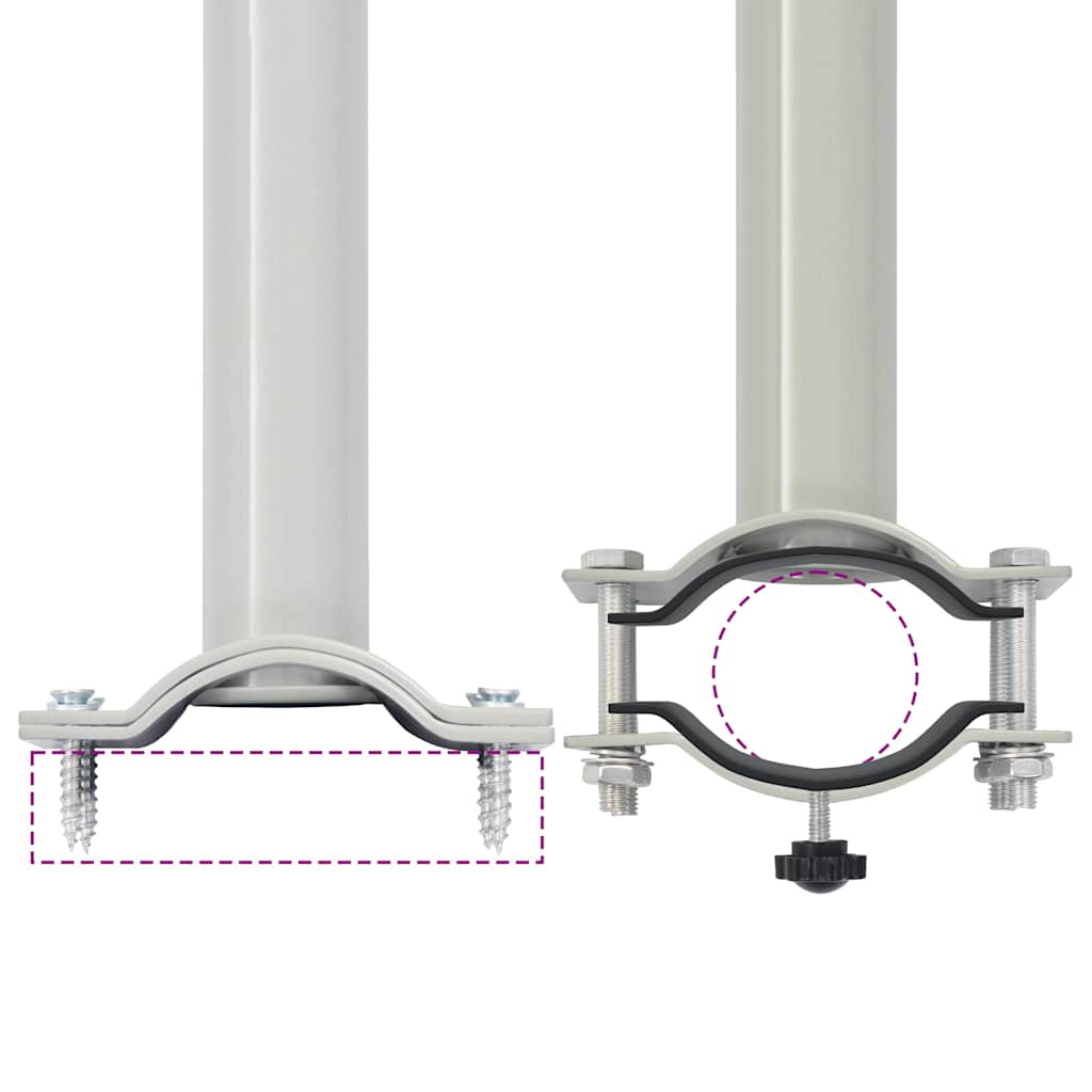 vidaXL Wysuwana markiza boczna na taras, 60 x 300 cm, szara