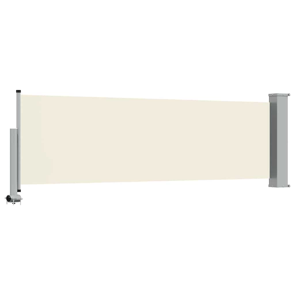 vidaXL Wysuwana markiza boczna na taras, 80 x 300 cm, kremowa