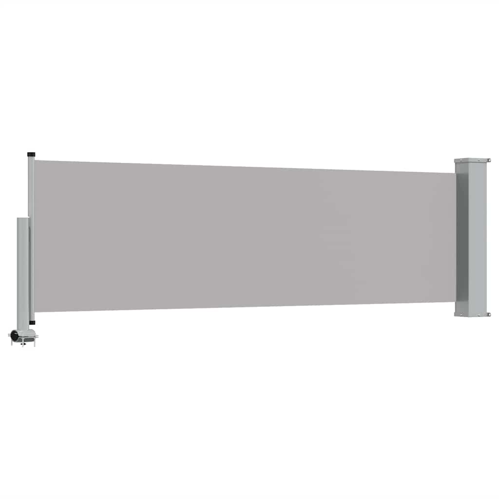 vidaXL Wysuwana markiza boczna na taras, 80 x 300 cm, szara