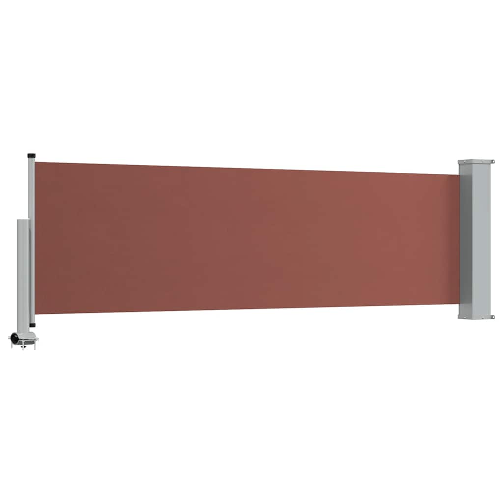vidaXL Wysuwana markiza boczna na taras, 80 x 300 cm, brązowa