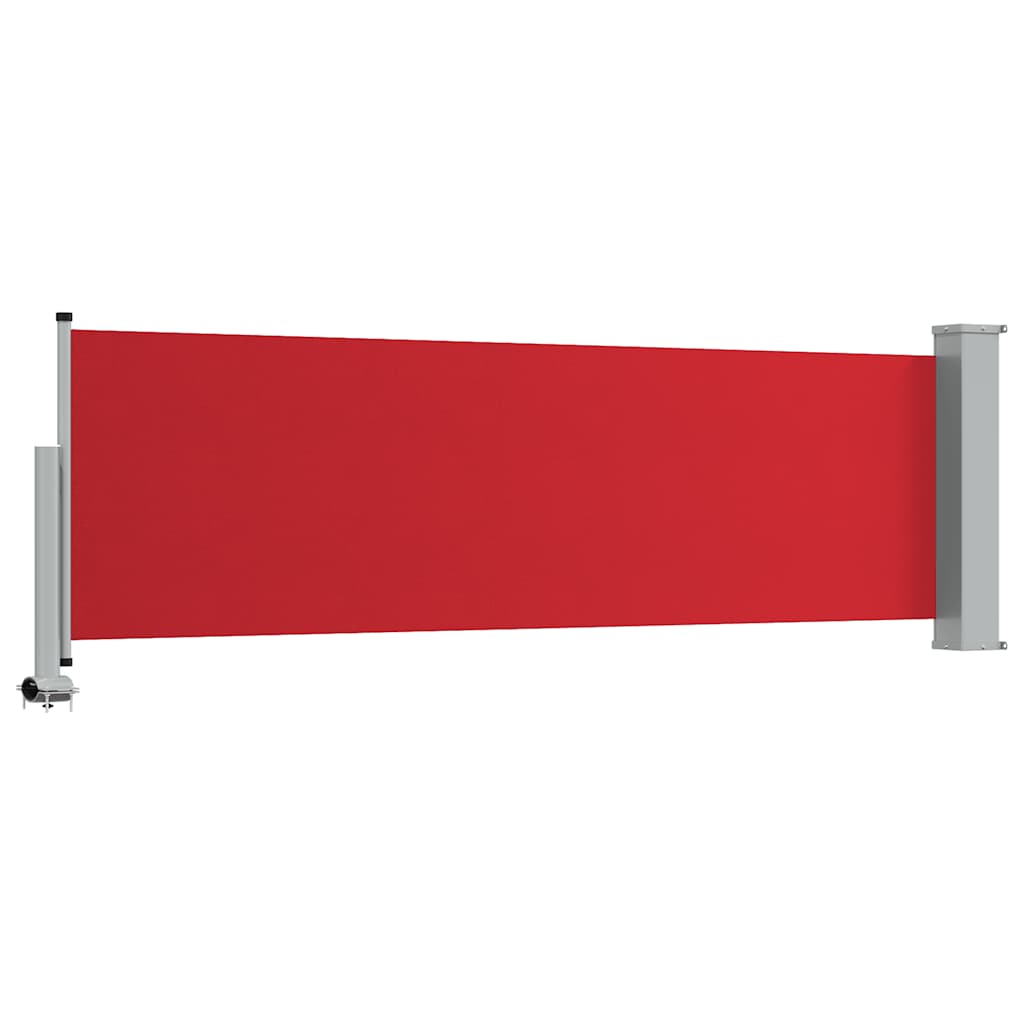 vidaXL Wysuwana markiza boczna na taras, 80 x 300 cm, czerwona