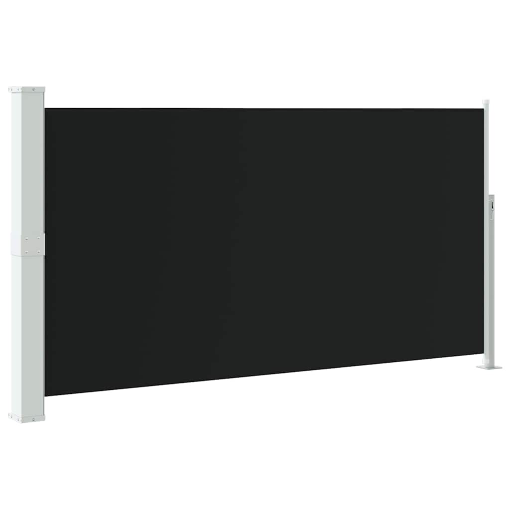vidaXL Wysuwana markiza boczna na taras, 170 x 300 cm, czarna