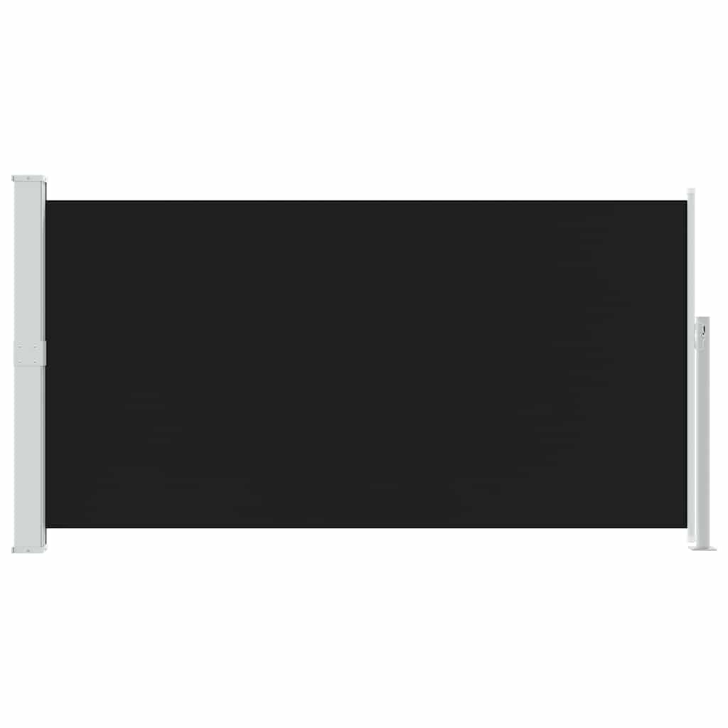vidaXL Wysuwana markiza boczna na taras, 170 x 300 cm, czarna