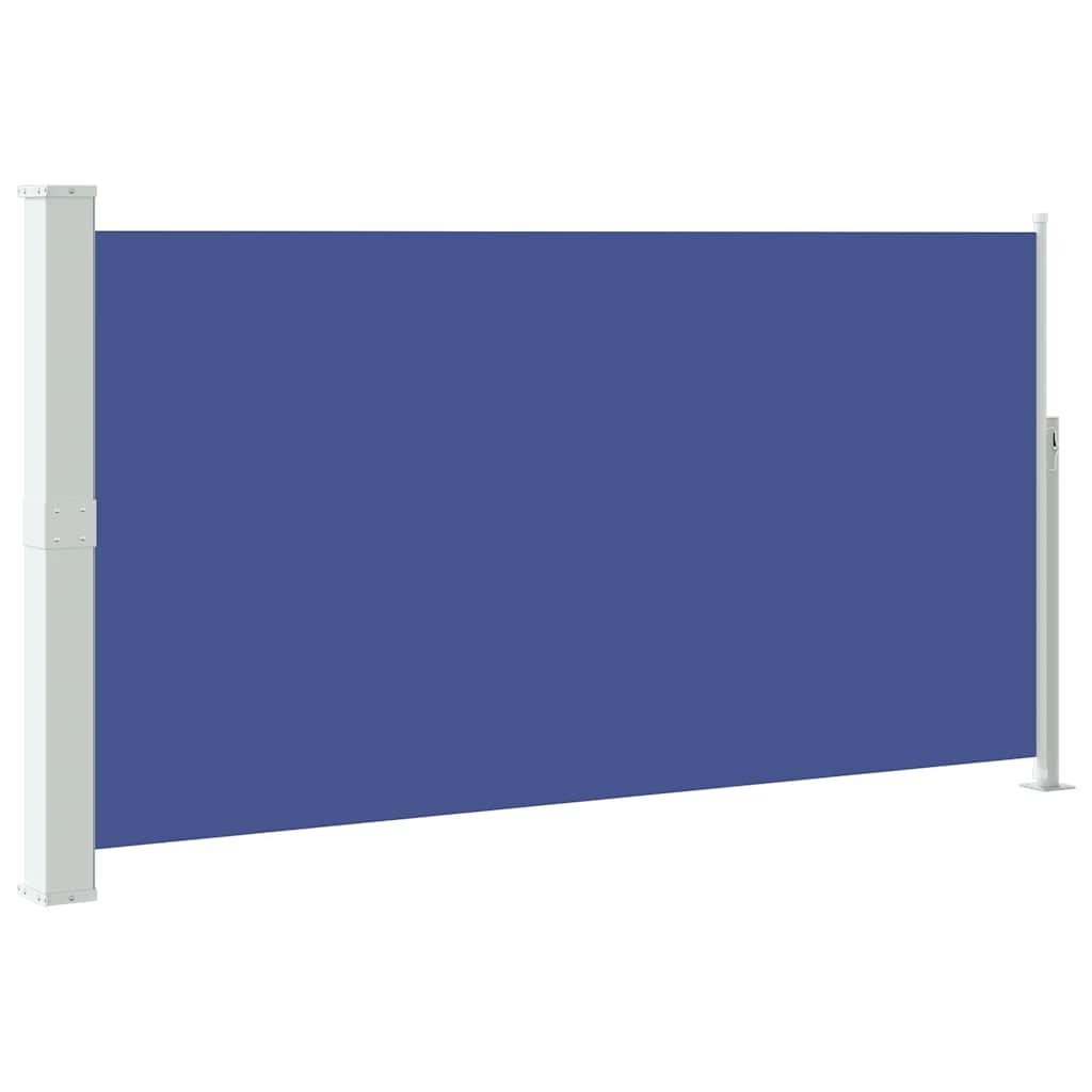 vidaXL Wysuwana markiza boczna na taras, 170 x 300 cm, niebieska