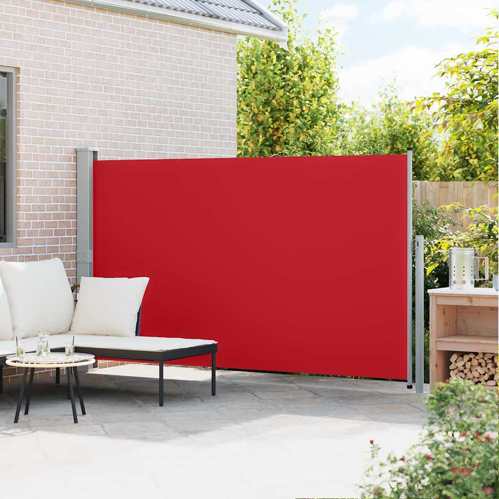 vidaXL Wysuwana markiza boczna na taras, 170 x 300 cm, czerwona