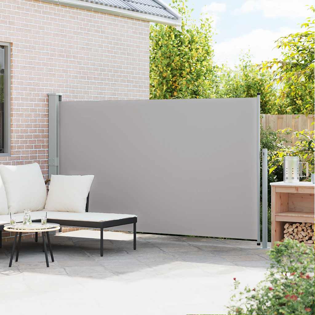 vidaXL Wysuwana markiza boczna na taras, 170 x 300 cm, szara
