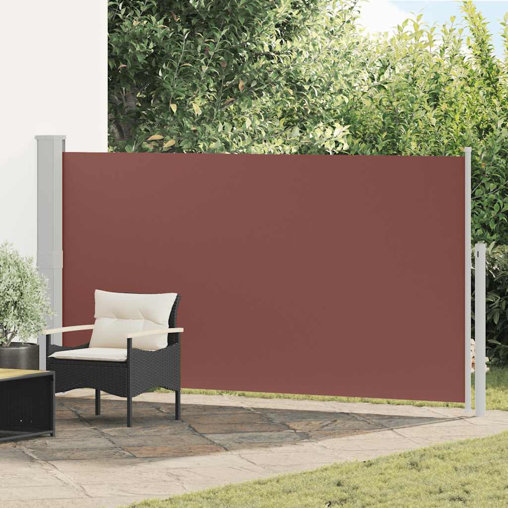 vidaXL Wysuwana markiza boczna na taras, 170 x 300 cm, brązowa