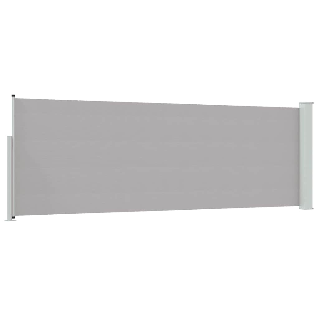 vidaXL Wysuwana markiza boczna na taras, 100 x 300 cm, szara