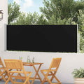 vidaXL Wysuwana markiza boczna na taras, 100 x 500 cm, czarna