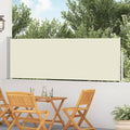 vidaXL Wysuwana markiza boczna na taras, 100 x 500 cm, kremowa