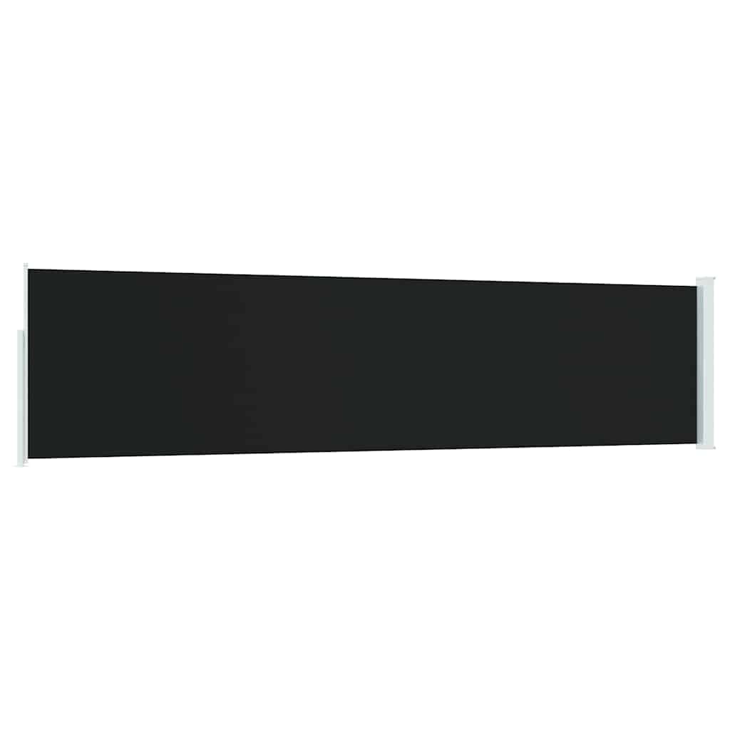 vidaXL Wysuwana markiza boczna na taras, 120 x 500 cm, czarna