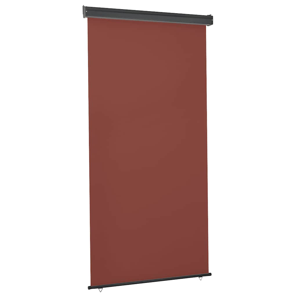 vidaXL Markiza boczna na balkon, 125 x 250 cm, brązowa