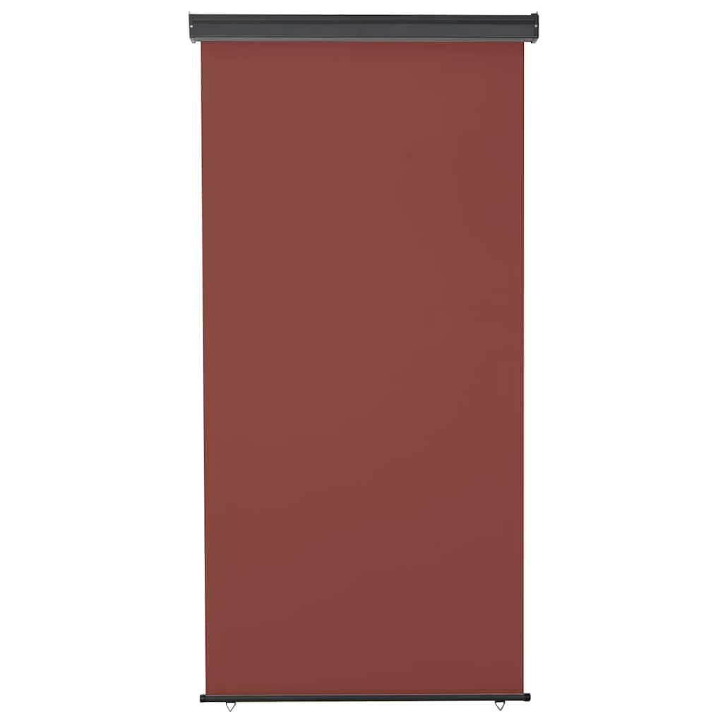vidaXL Markiza boczna na balkon, 125 x 250 cm, brązowa