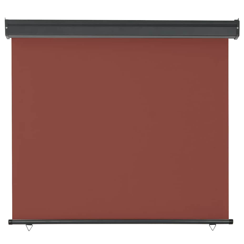 vidaXL Markiza boczna na balkon, 125 x 250 cm, brązowa