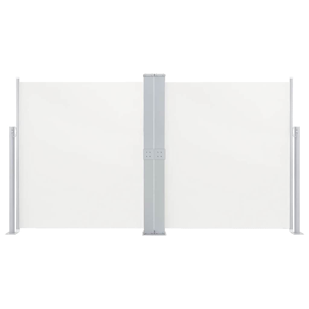 vidaXL Zwijana markiza boczna, kremowa, 140 x 600 cm