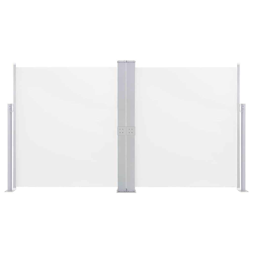 vidaXL Wysuwana markiza boczna na taras, dwustronna 170x600 cm kremowa