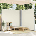 vidaXL Wysuwana markiza boczna na taras, dwustronna 170x600 cm kremowa