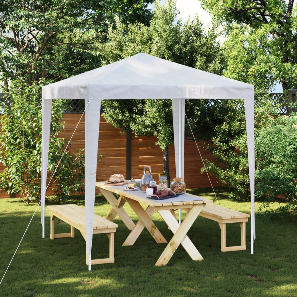 vidaXL Namiot imprezowy, 2x2 m, biały