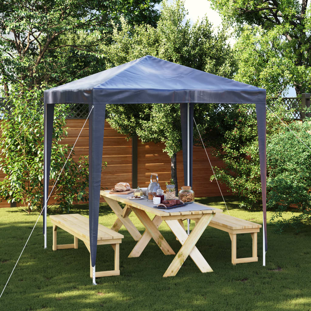 vidaXL Namiot imprezowy, 2x2 m, niebieski