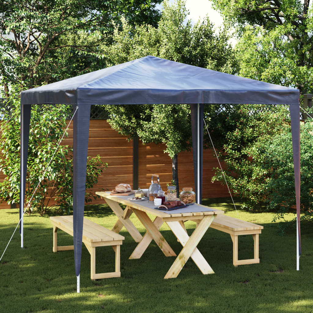 vidaXL Namiot imprezowy, 2,5 x 2,5 m, niebieski