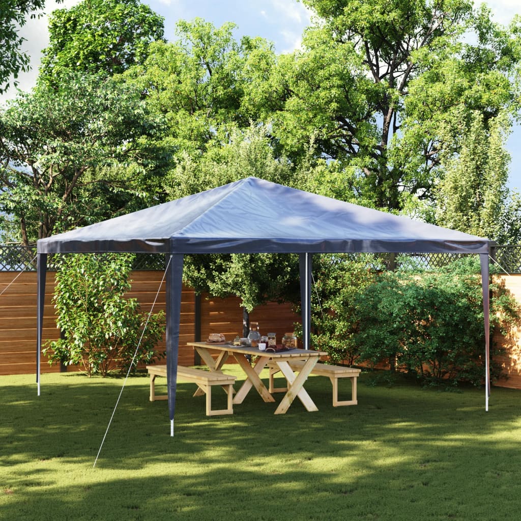 vidaXL Namiot imprezowy, 4 x 4 m, niebieski