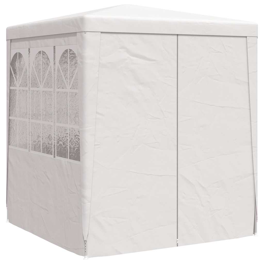 vidaXL Namiot imprezowy ze ściankami, 2x2 m, biały, 90 g/m²