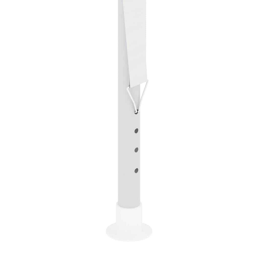 vidaXL Namiot imprezowy ze ściankami, 2x2 m, biały, 90 g/m²