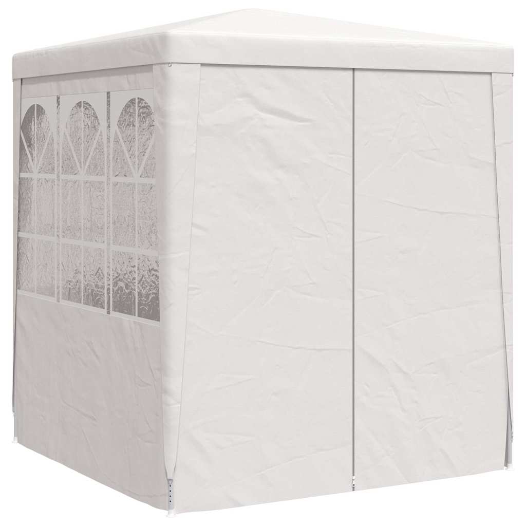 vidaXL Namiot imprezowy ze ściankami, 2,5x2,5 m, biały, 90 g/m²