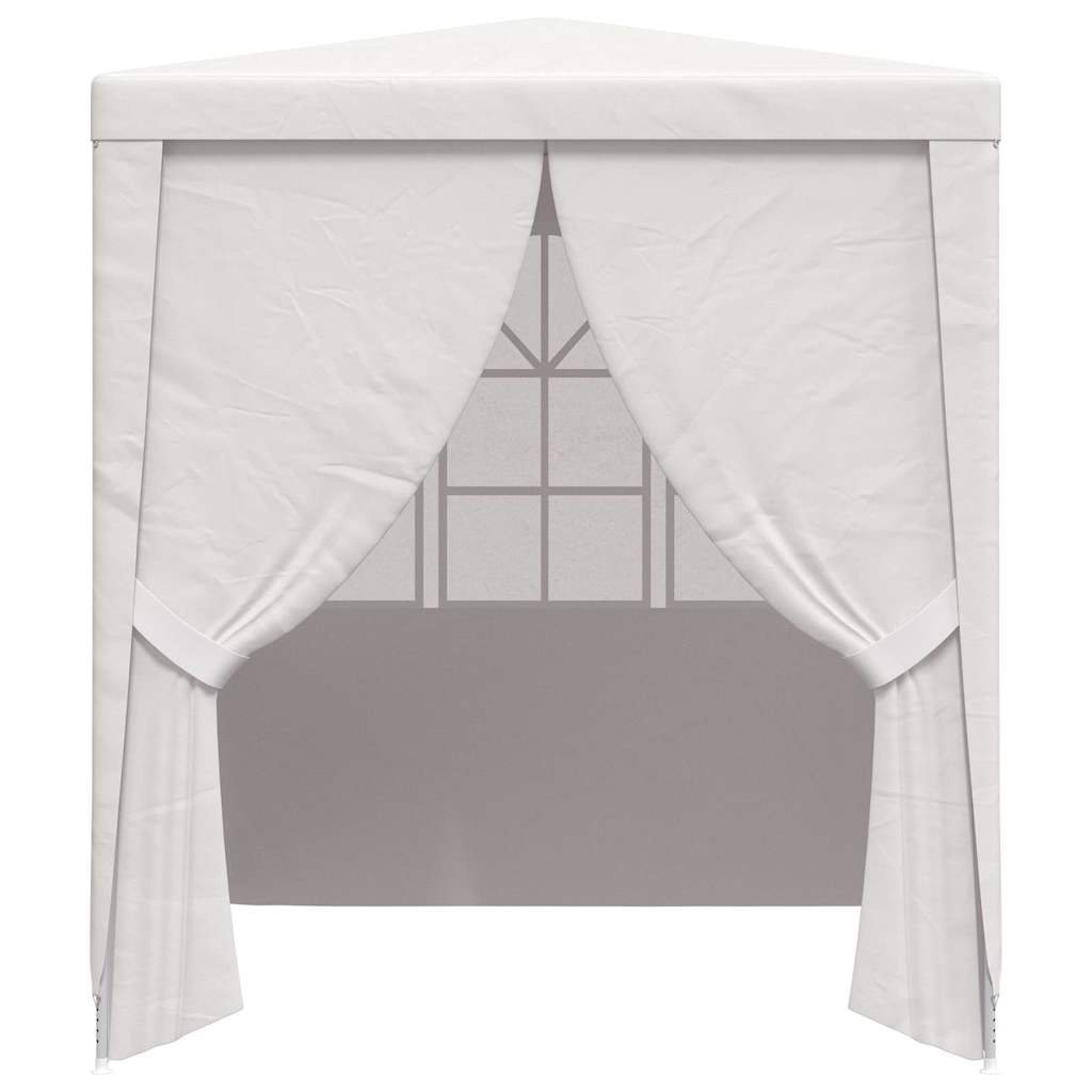 vidaXL Namiot imprezowy ze ściankami, 2,5x2,5 m, biały, 90 g/m²