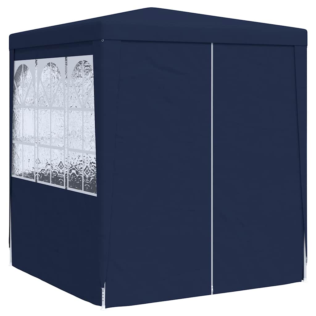 vidaXL Namiot imprezowy ze ściankami, 2,5x2,5 m, niebieski, 90 g/m²