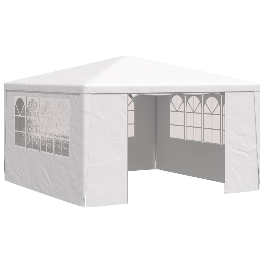 vidaXL Namiot imprezowy ze ściankami, 4x4 m, biały, 90 g/m²