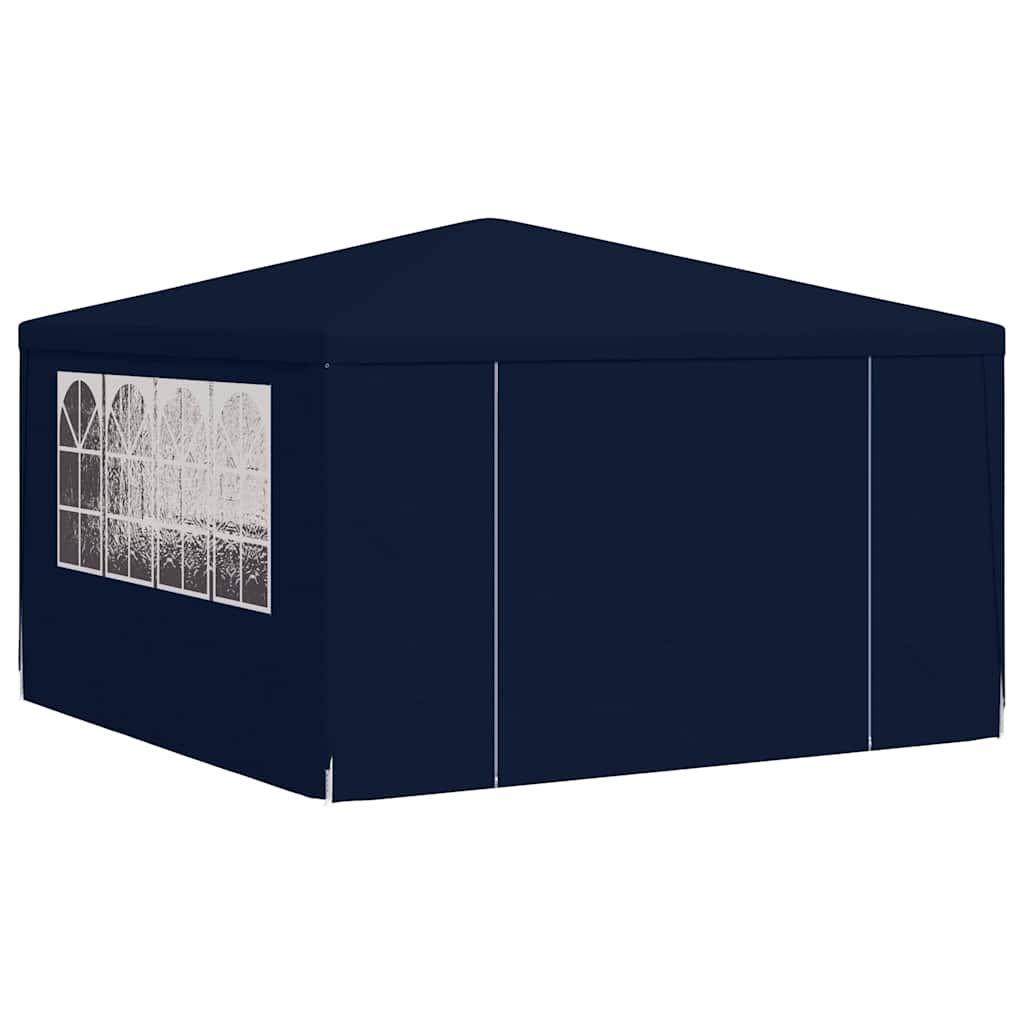 vidaXL Namiot imprezowy ze ściankami, 4x4 m, niebieski, 90 g/m²