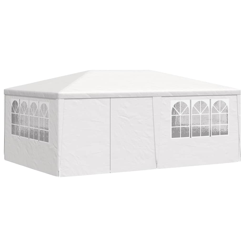 vidaXL Namiot imprezowy ze ściankami, 4x6 m, biały, 90 g/m²