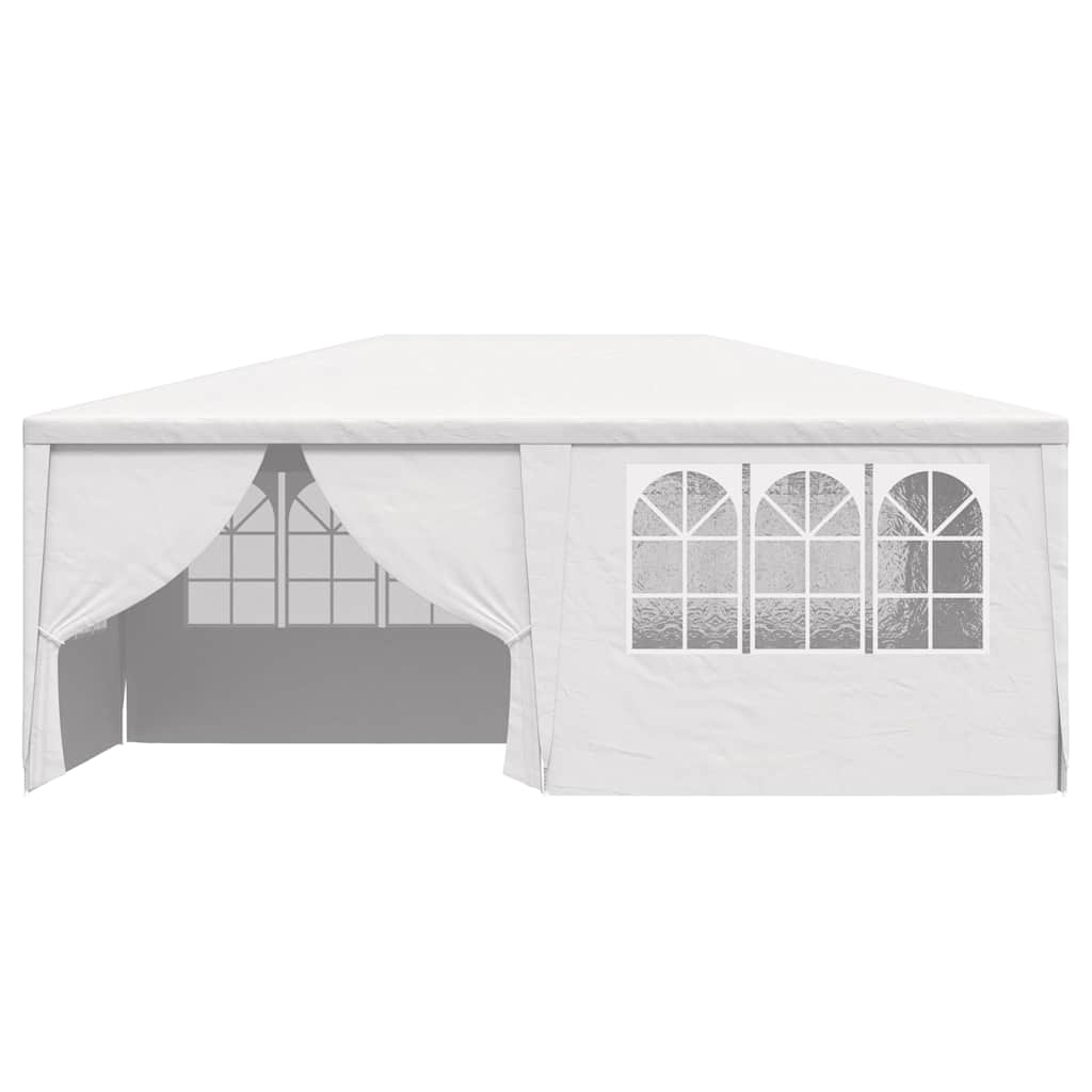 vidaXL Namiot imprezowy ze ściankami, 4x6 m, biały, 90 g/m²