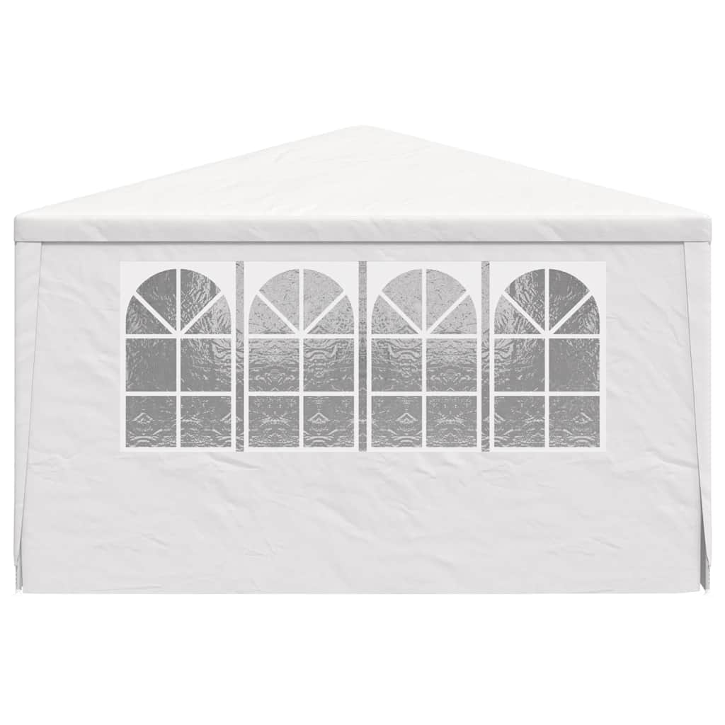 vidaXL Namiot imprezowy ze ściankami, 4x6 m, biały, 90 g/m²