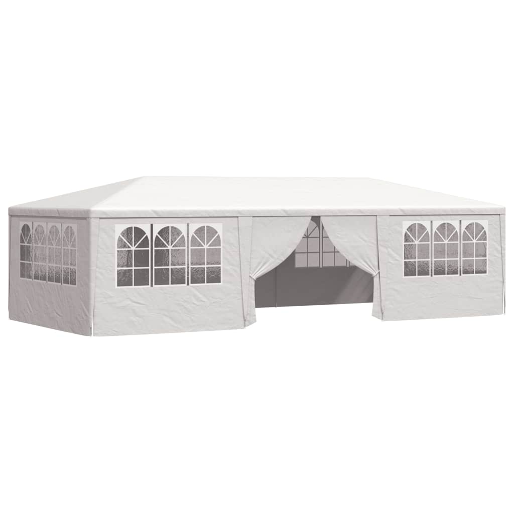 vidaXL Namiot imprezowy ze ściankami, 4x9 m, biały, 90 g/m²