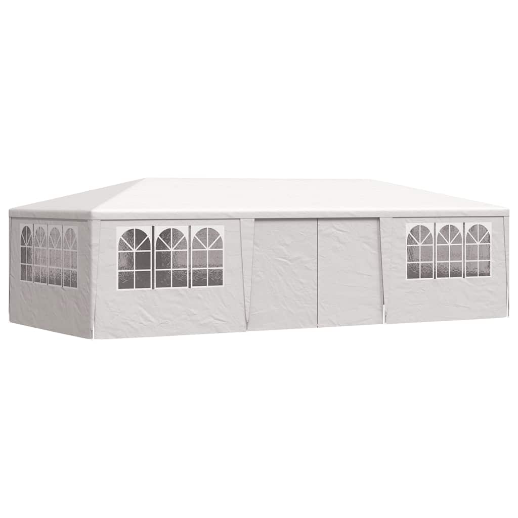 vidaXL Namiot imprezowy ze ściankami, 4x9 m, biały, 90 g/m²