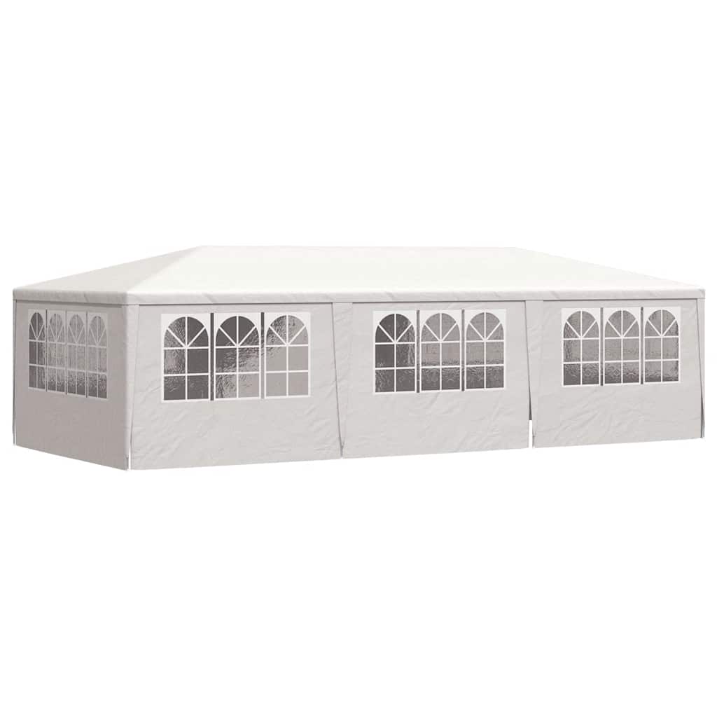 vidaXL Namiot imprezowy ze ściankami, 4x9 m, biały, 90 g/m²