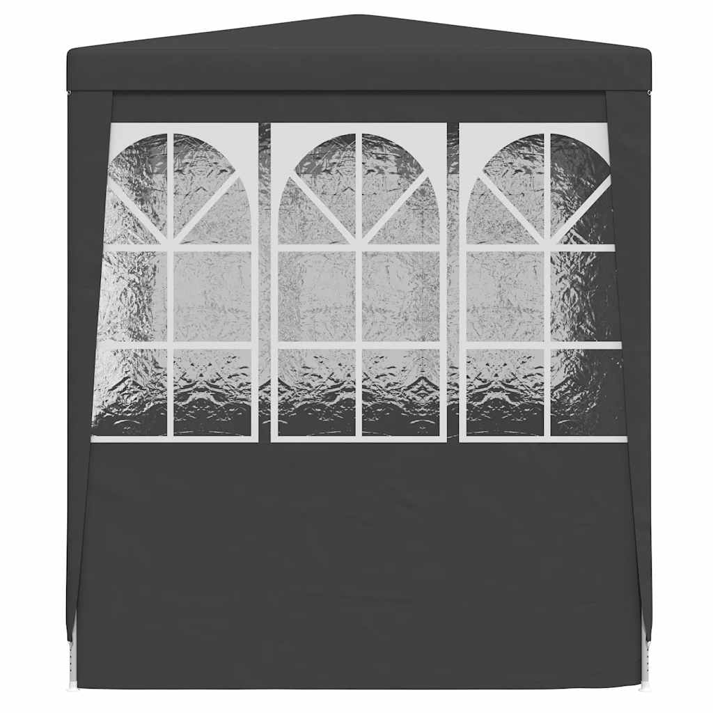 vidaXL Namiot imprezowy ze ściankami, 2x2 m, antracyt, 90 g/m²