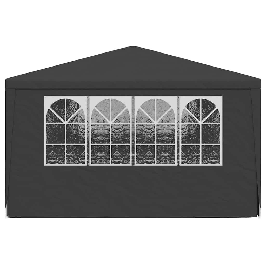 vidaXL Namiot imprezowy ze ściankami, 4x6 m, antracytowy, 90 g/m²
