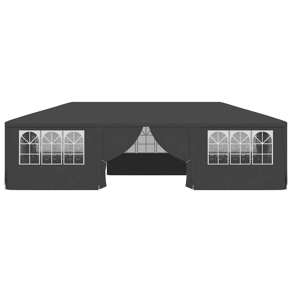 vidaXL Namiot imprezowy ze ściankami, 4x9 m, antracytowy, 90 g/m²