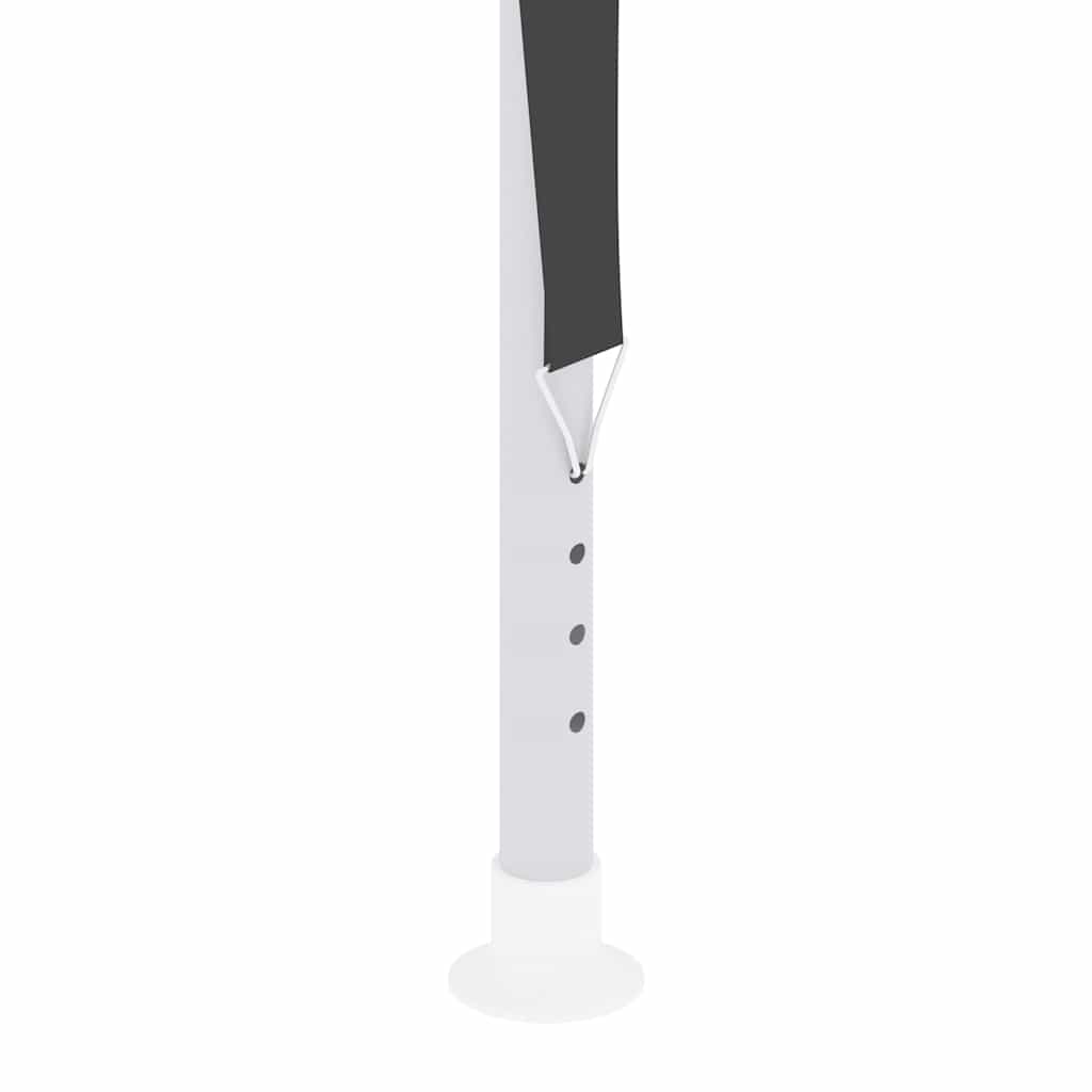 vidaXL Namiot imprezowy ze ściankami, 4x9 m, antracytowy, 90 g/m²