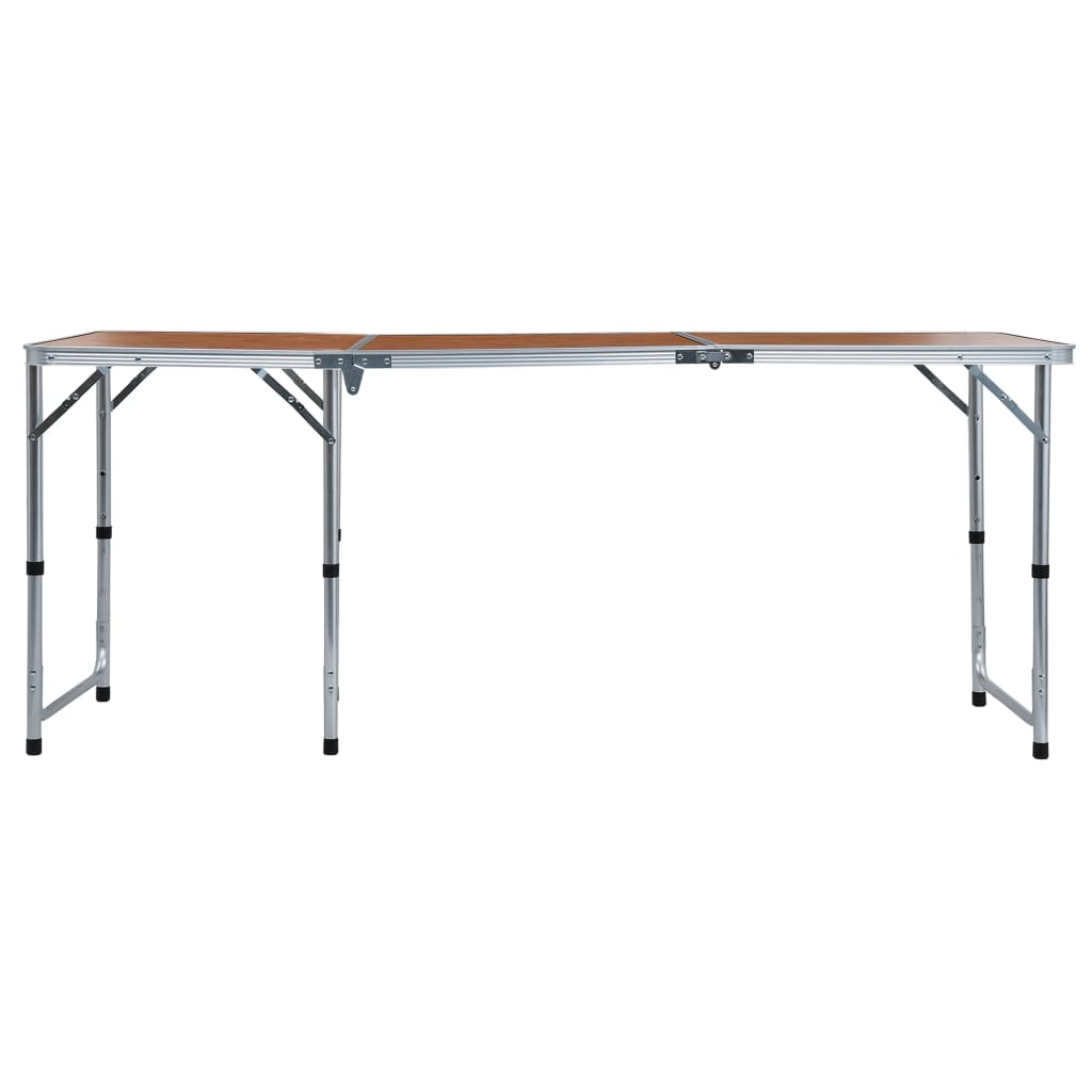 vidaXL Składany stolik turystyczny, aluminiowy, 180 x 60 cm