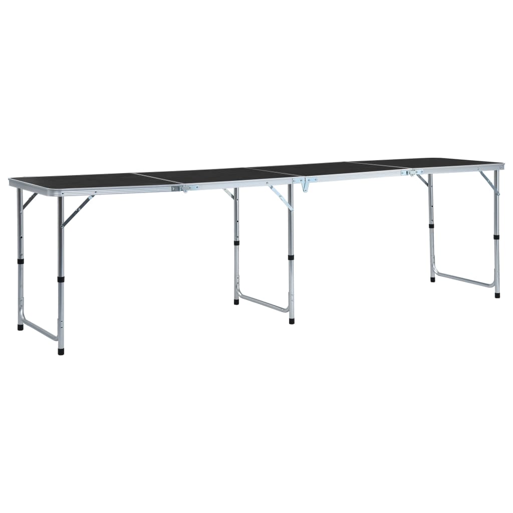 vidaXL Składany stolik turystyczny, aluminiowy, 240 x 60 cm