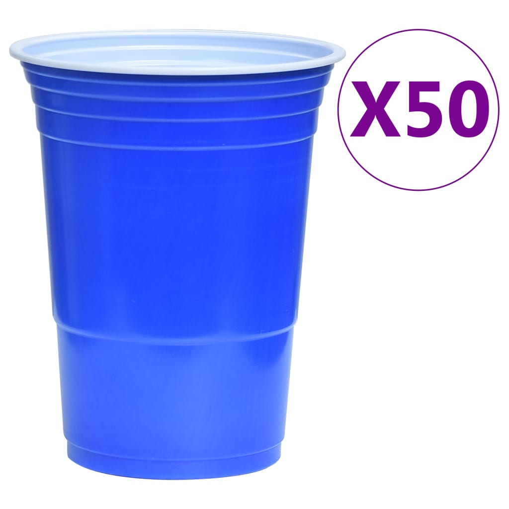 vidaXL Zestaw do Beer Ponga stołowego, 0,5 L, plastik