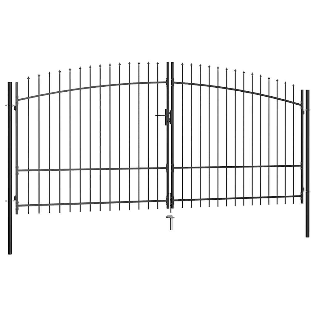 vidaXL Brama ogrodzeniowa dwudrzwiowa Woerden z włócznią 400x224,5 cm